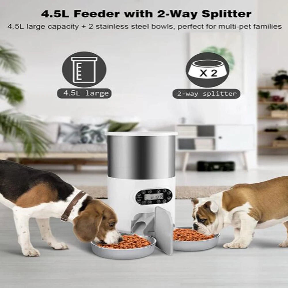 Double Meal Dog Smart Automatic Feeder