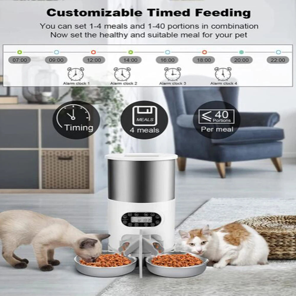 Double Meal Dog Smart Automatic Feeder